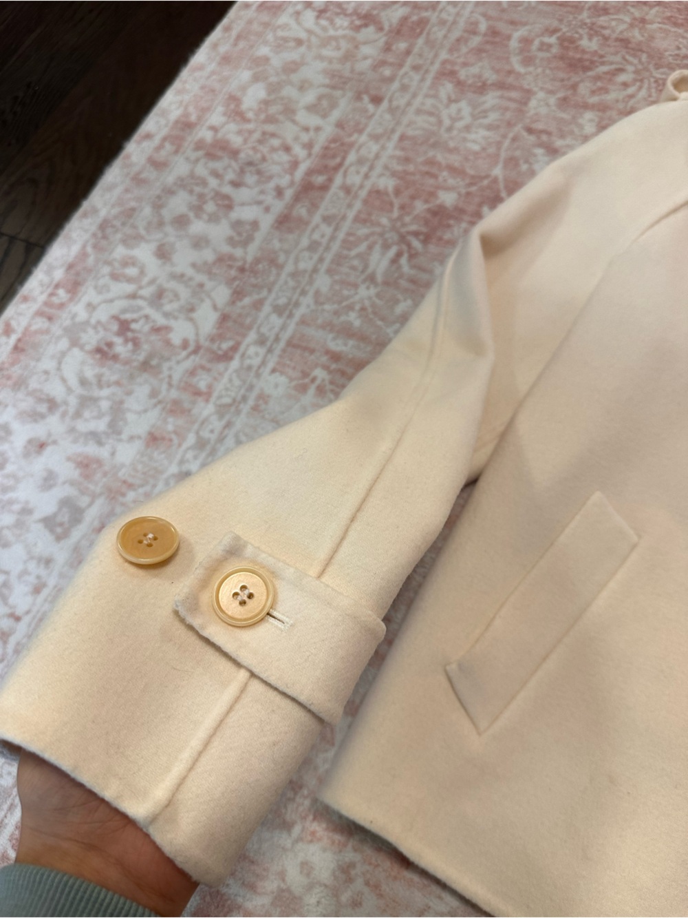 Pure Wool 🐑 Talbots Cropped Trench Jacket - Picture 5 of 12